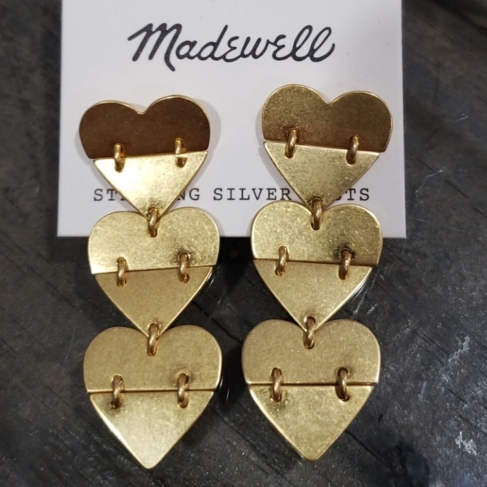 Madewell Hinged Heart Earrings - Picture 2 of 2